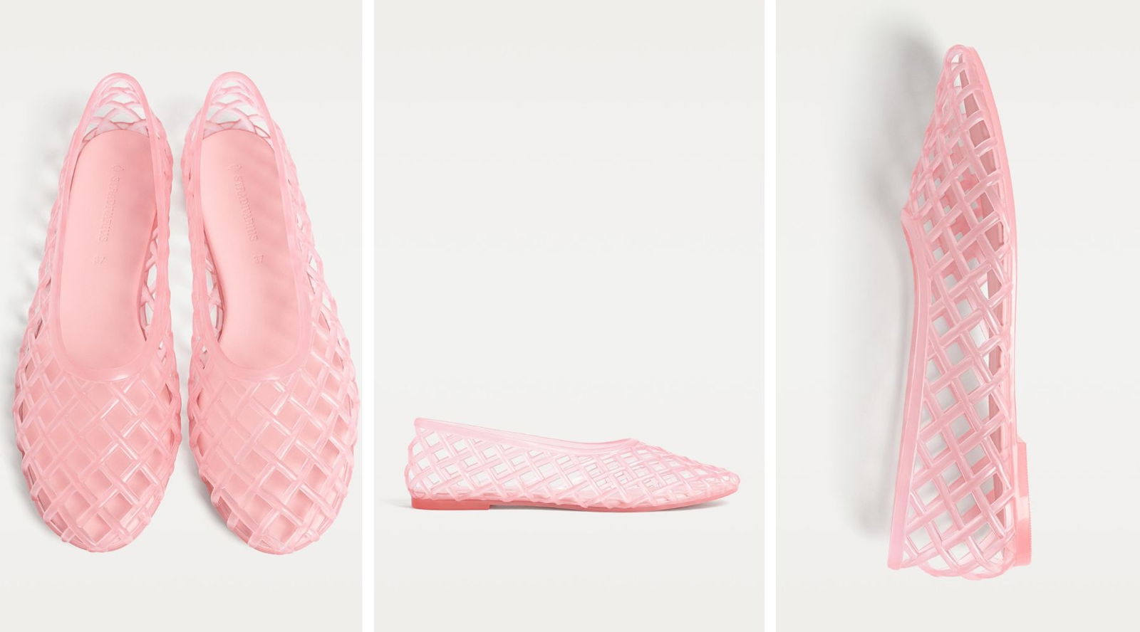 Calzado rosa jelly stradivarius
