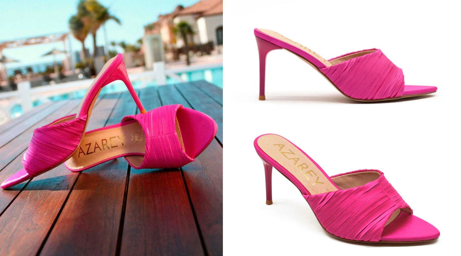 Calzado rosa mules Azarey