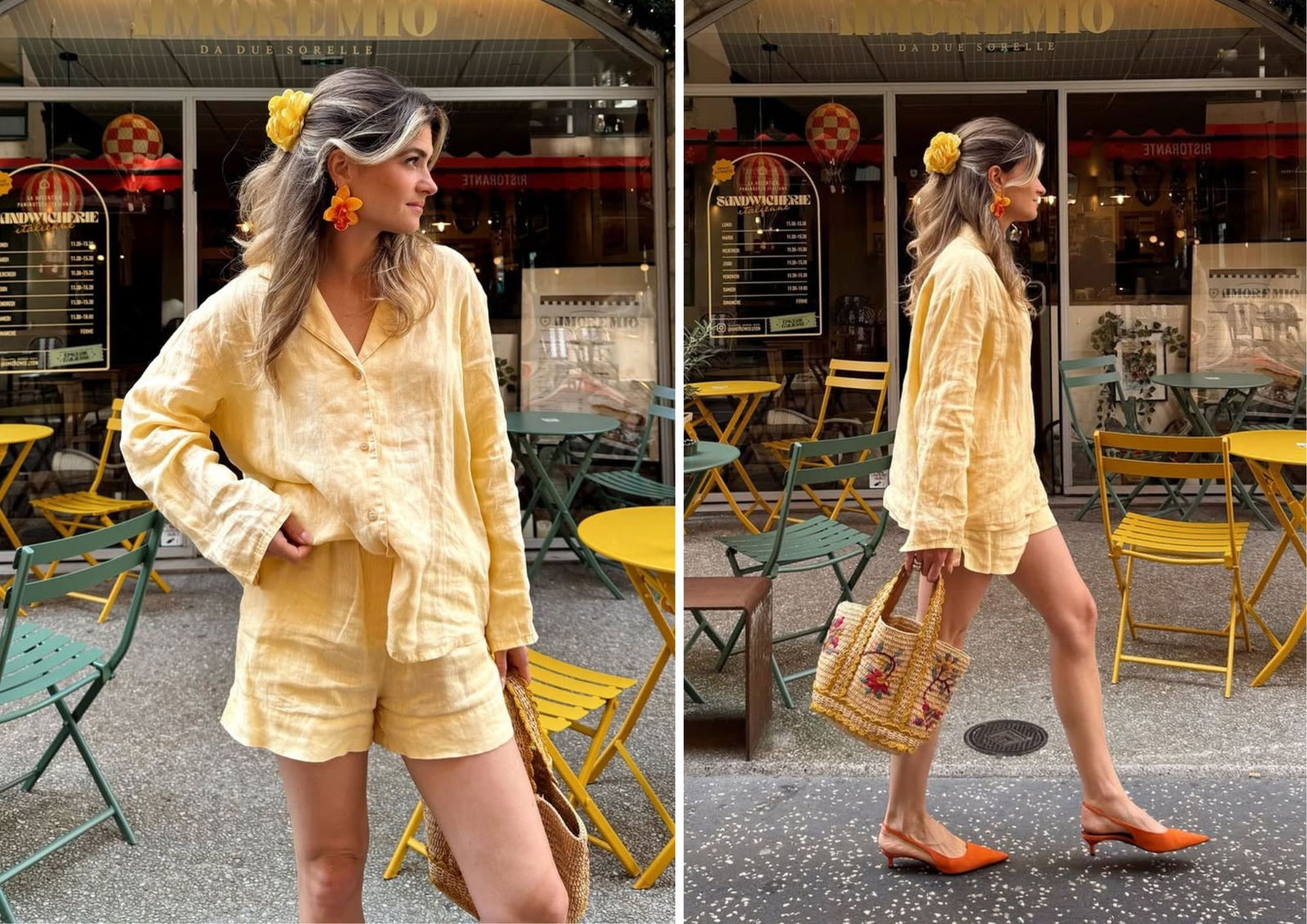 Conjunto lino Zara