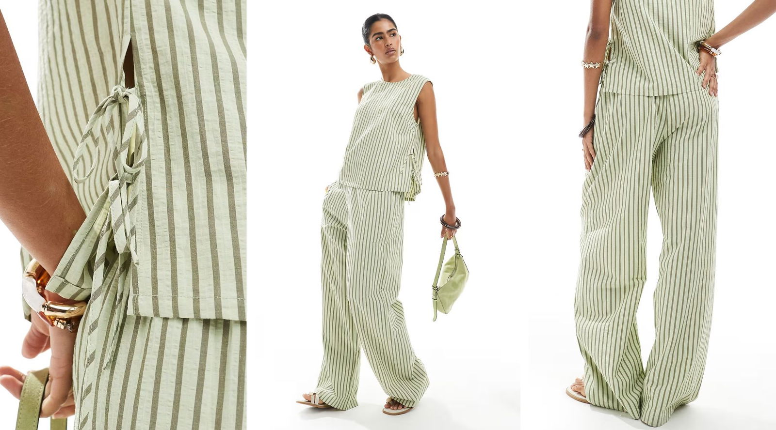 Conjunto rayas verdes Asos Design