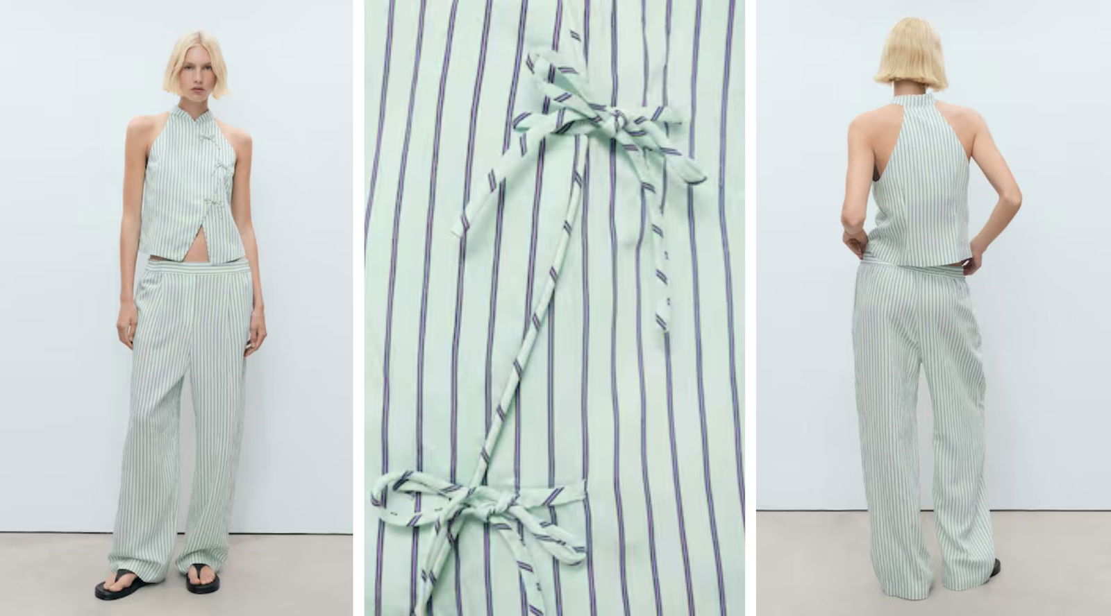 Conjuntos de rayas verdes: 4 looks frescos que amarás este verano