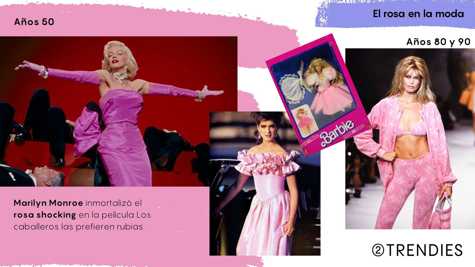 Marilyn Monroe y el rosa