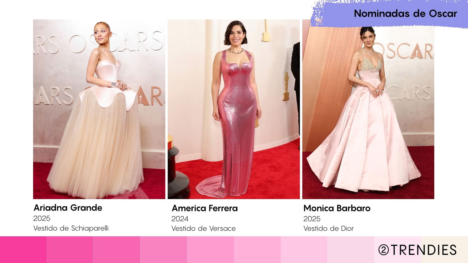 Nominadas Oscar de rosa