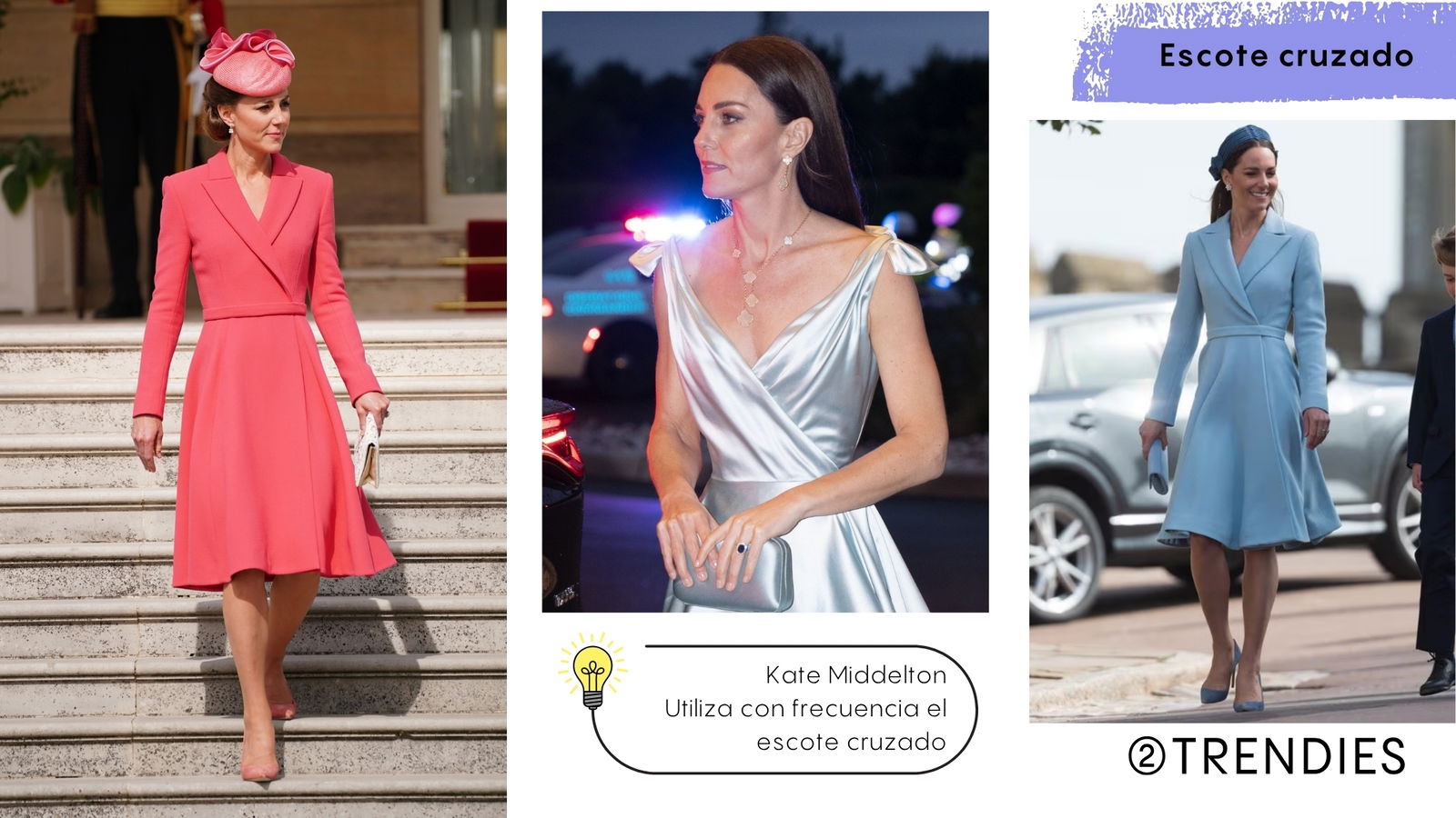 Kate Middelton con escote cruzado