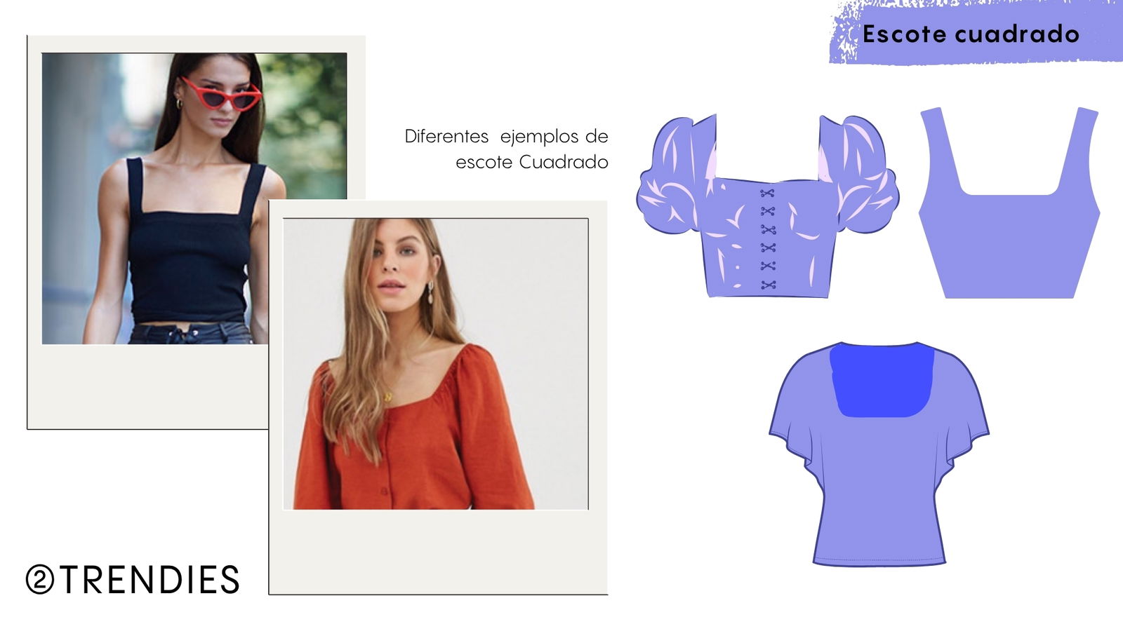 Escote cuadrado