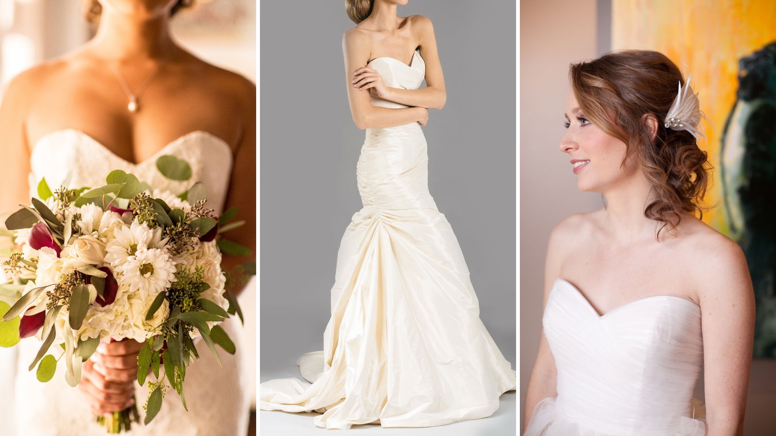 Escote palabra de honor en novias