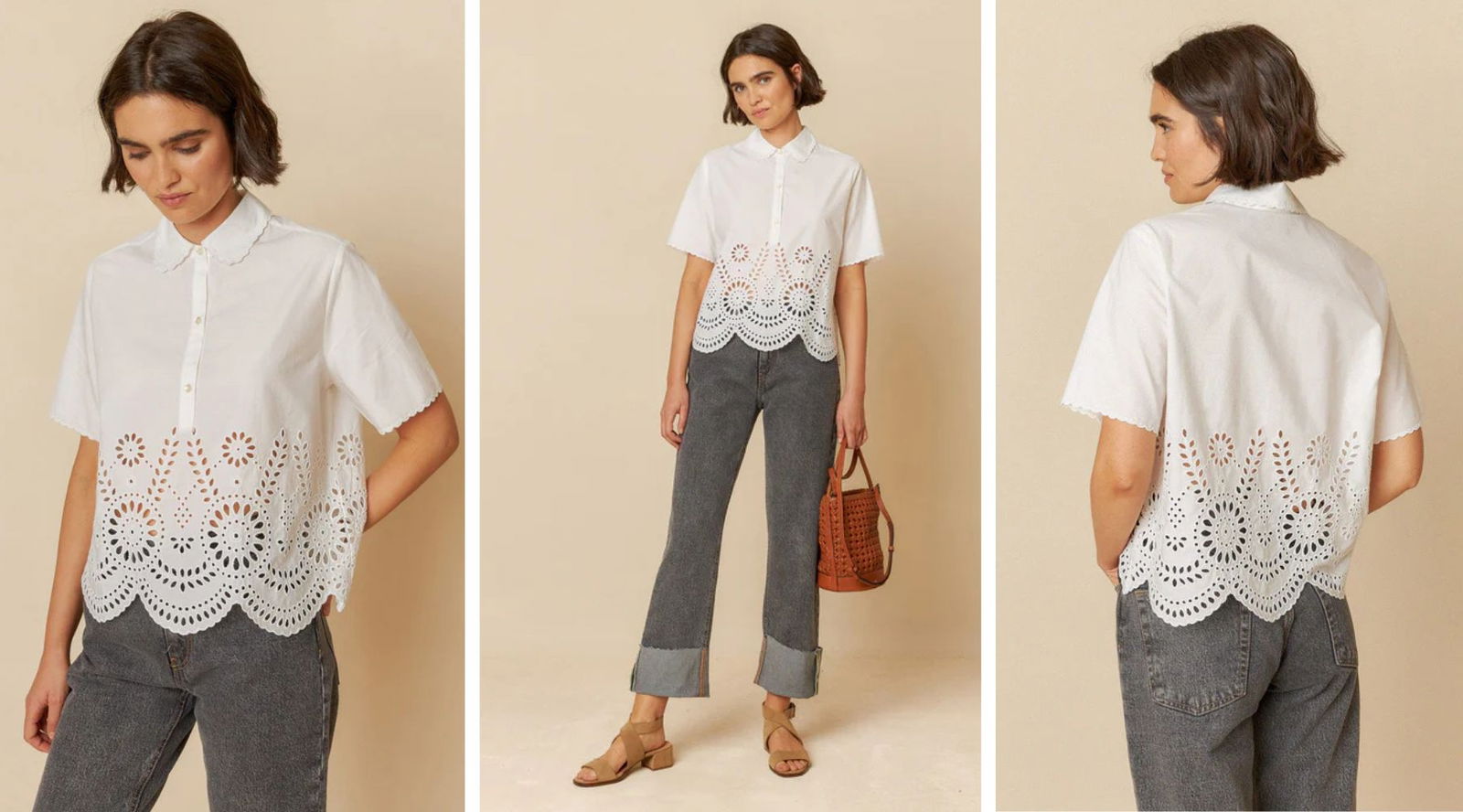 Indi&Cold CAMISA POPELIN BORDADO