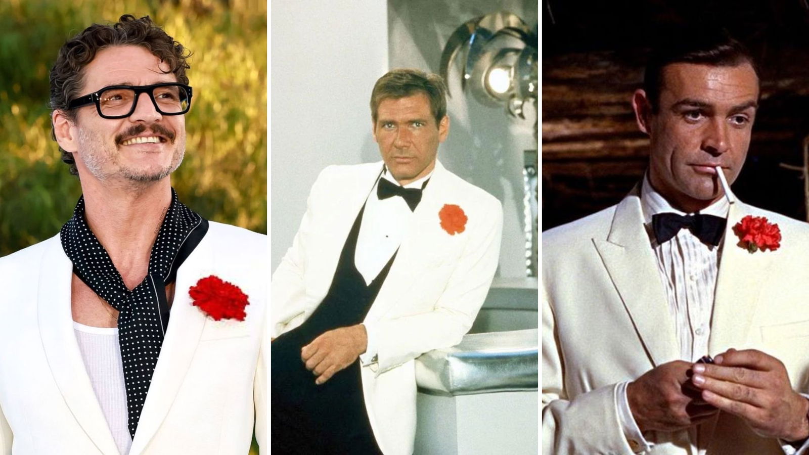Pedro Pascal, Harrison Ford y Sean Connery