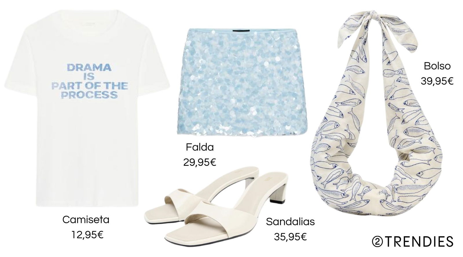 2 looks de verano con prendas de Zara: camiseta con mensaje y minifalda