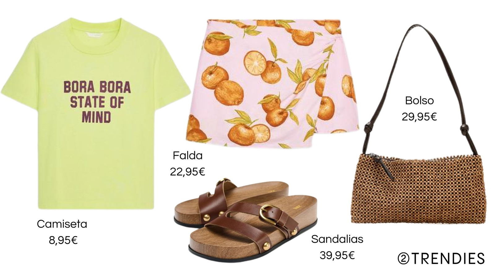 2 looks de verano con prendas de Zara: camiseta con mensaje y minifalda
