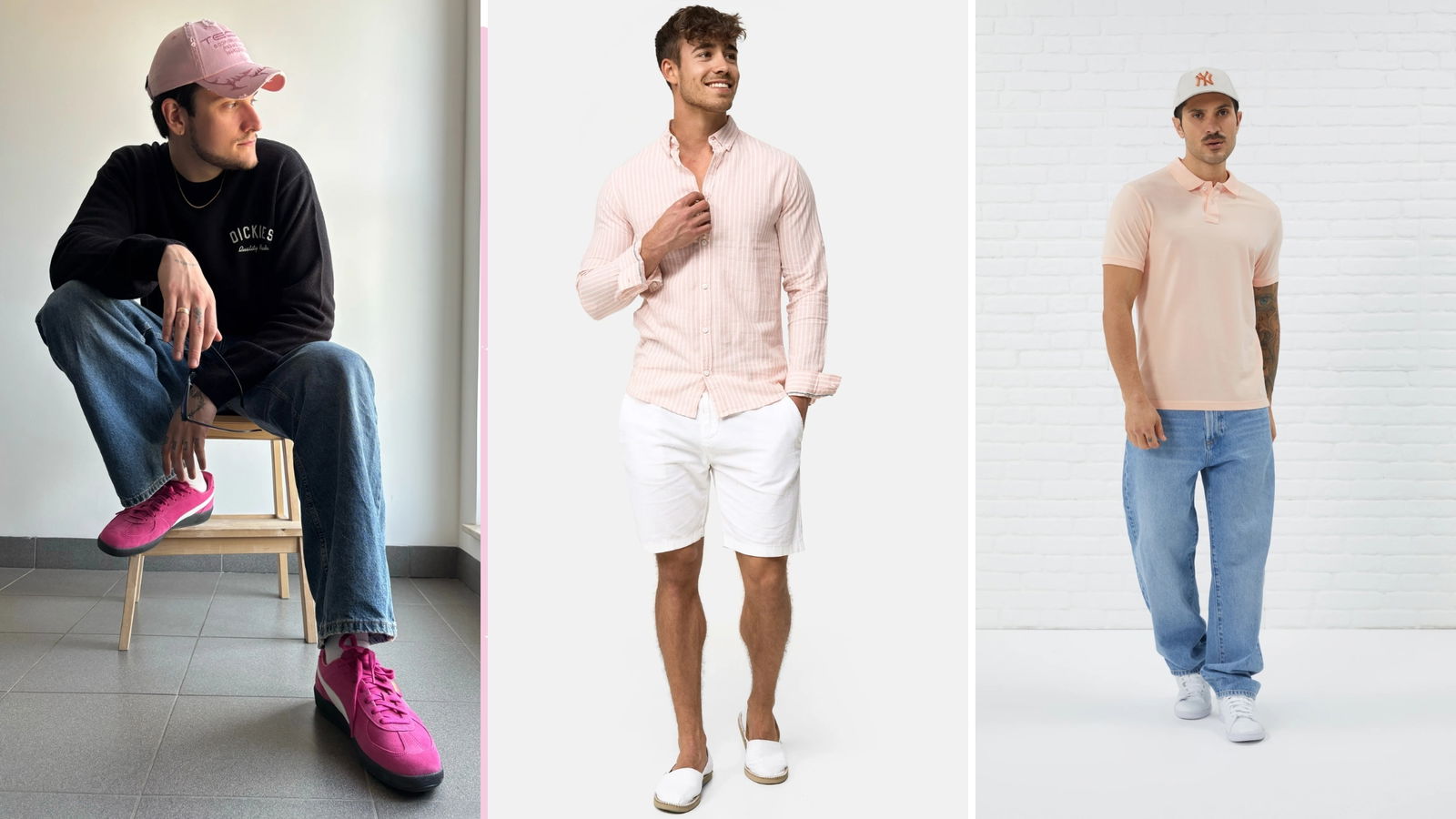 Moda masculina rosa