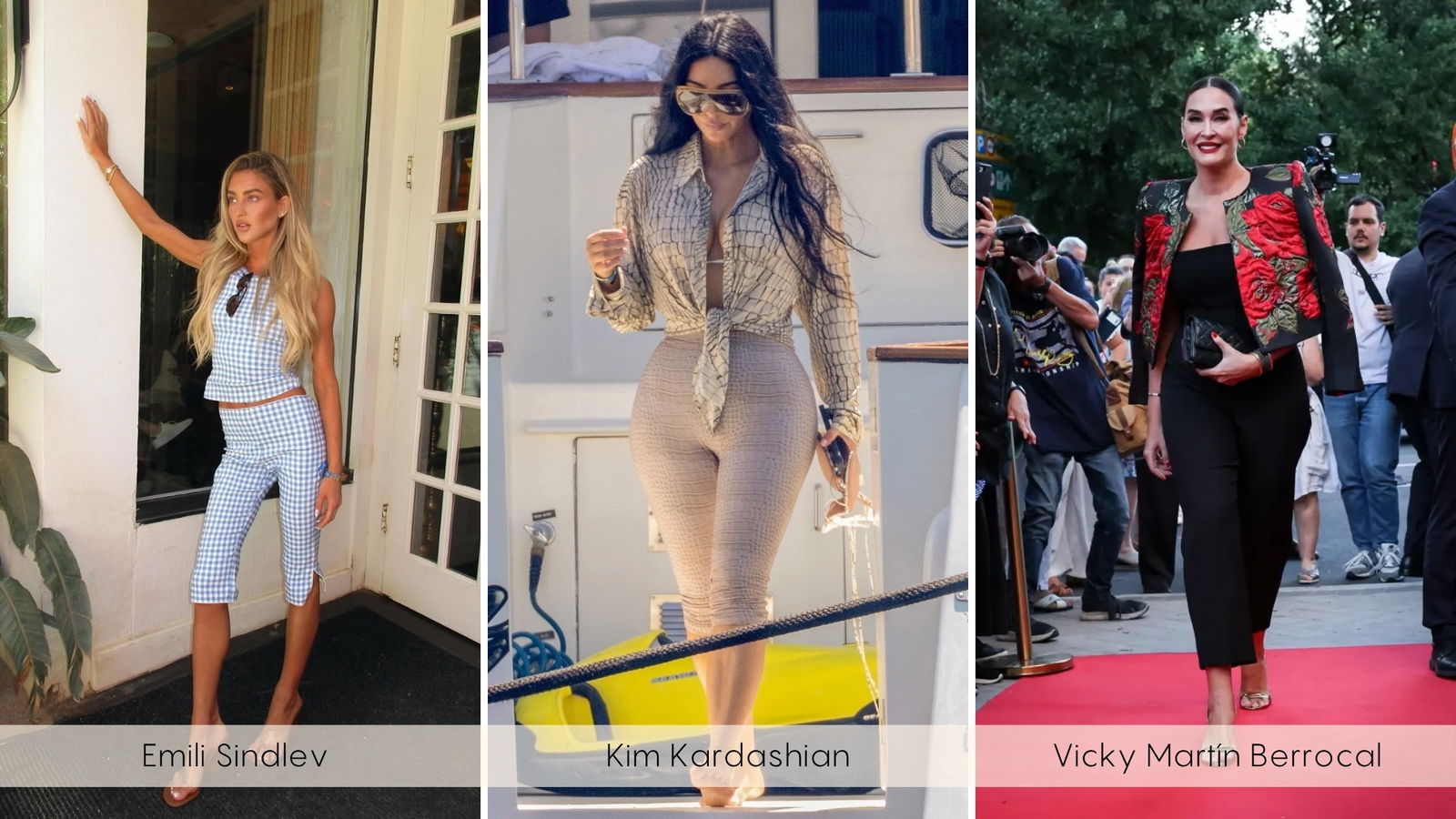 Celebridades con Pantalón capri