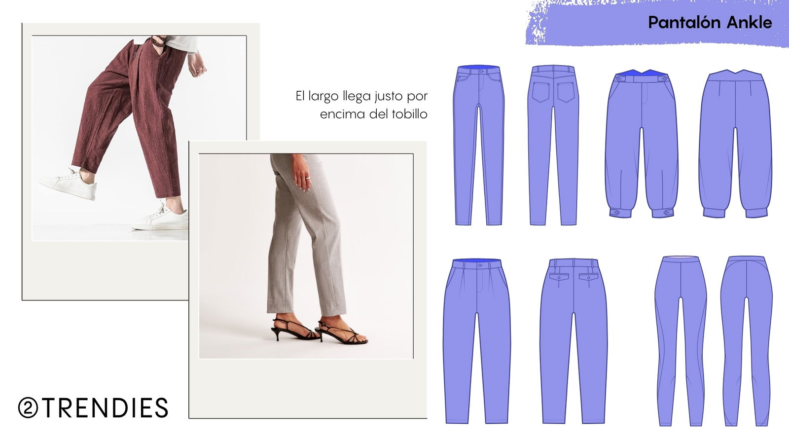 Tipos de pantalones Ankle