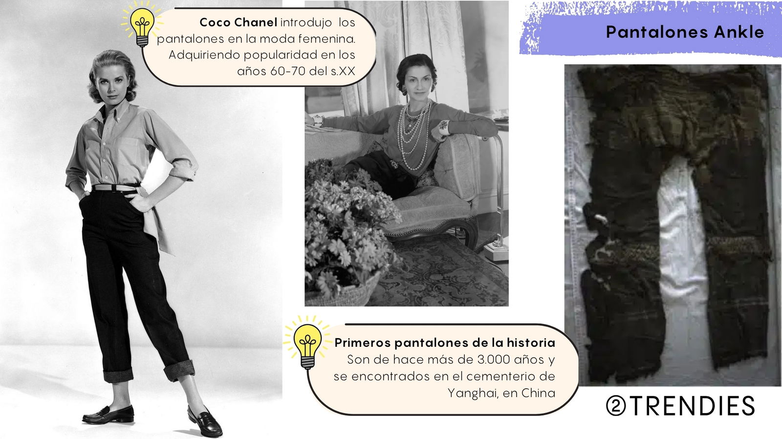 Origen pantalones ankle