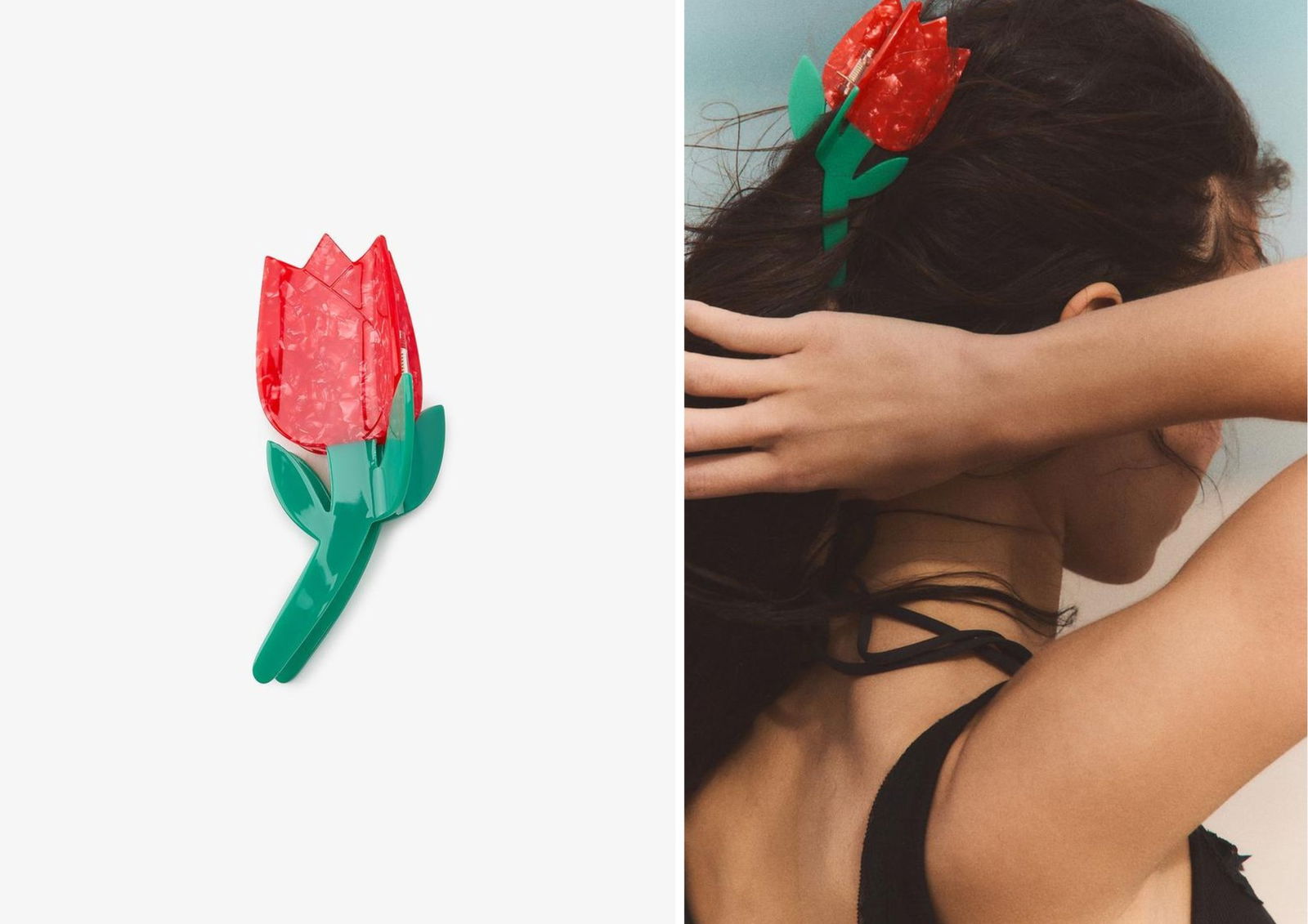 Pinza pelo tulipan zara