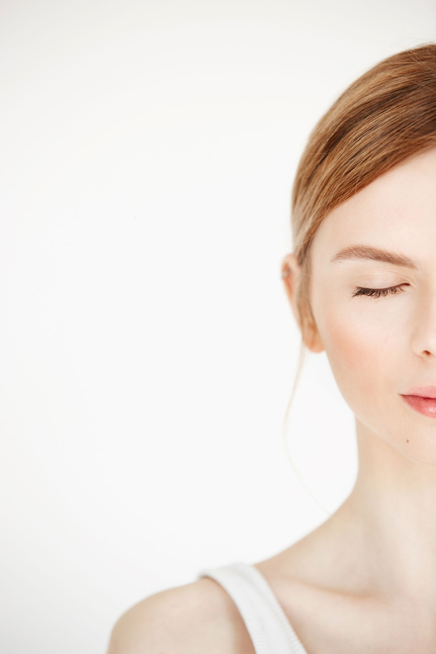 Mujer rostro luminoso