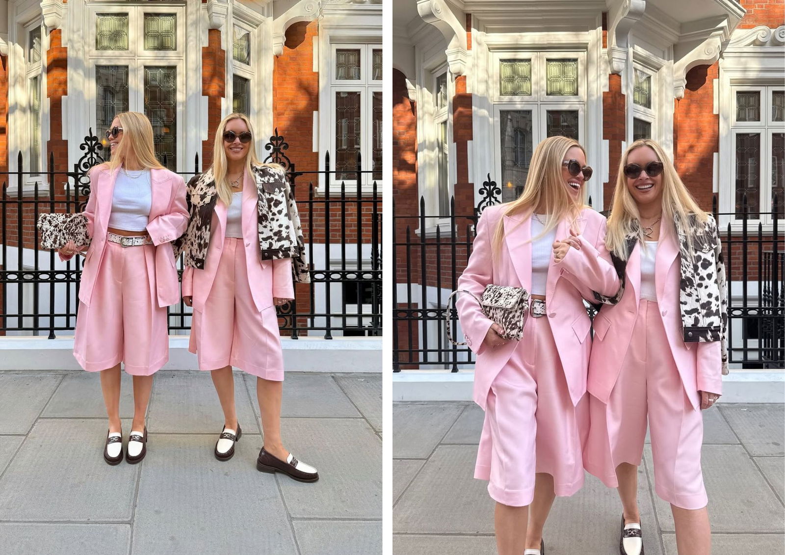 Rosa + print de vaca @oliviaandalice