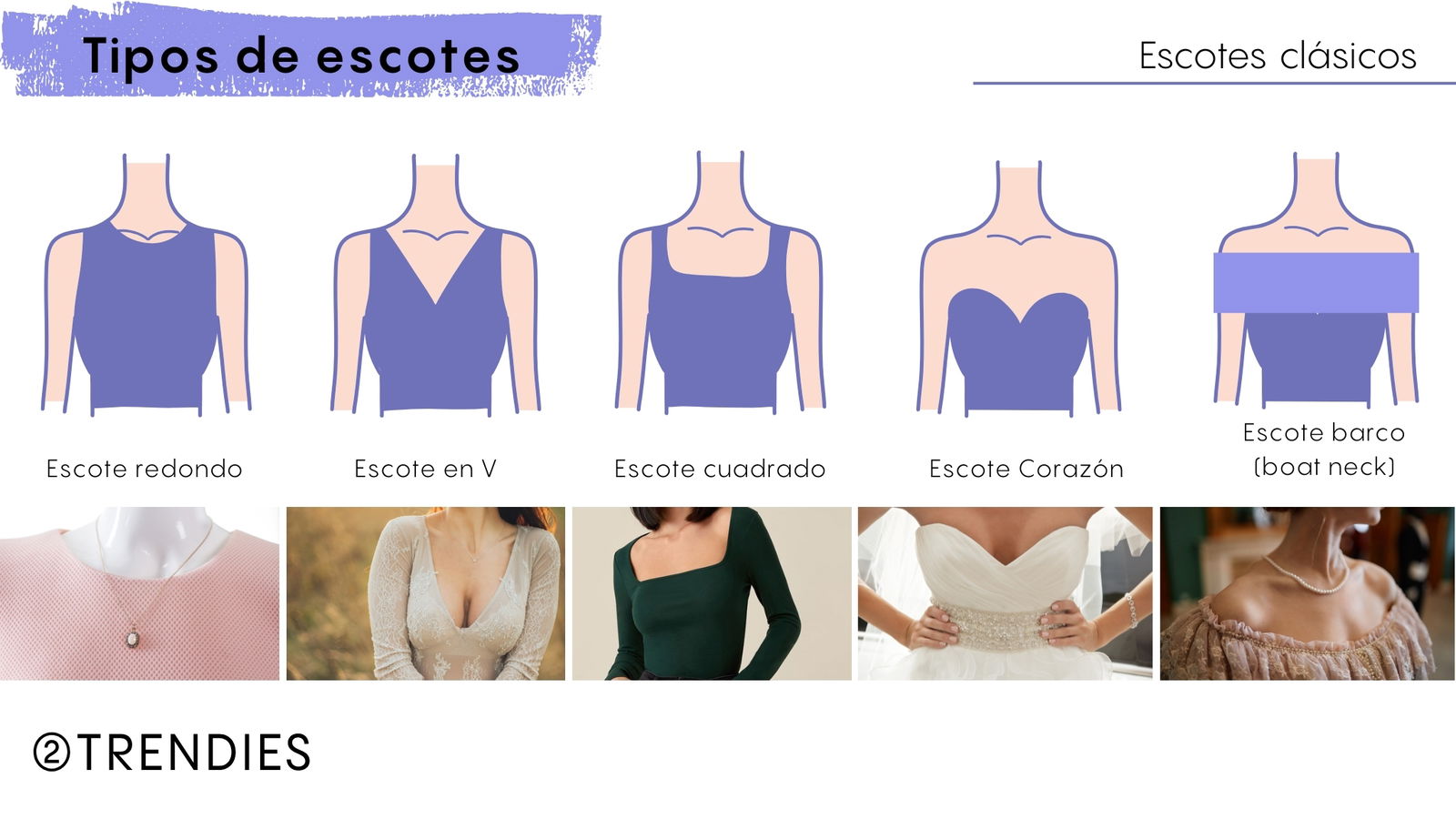Escotes clásicos