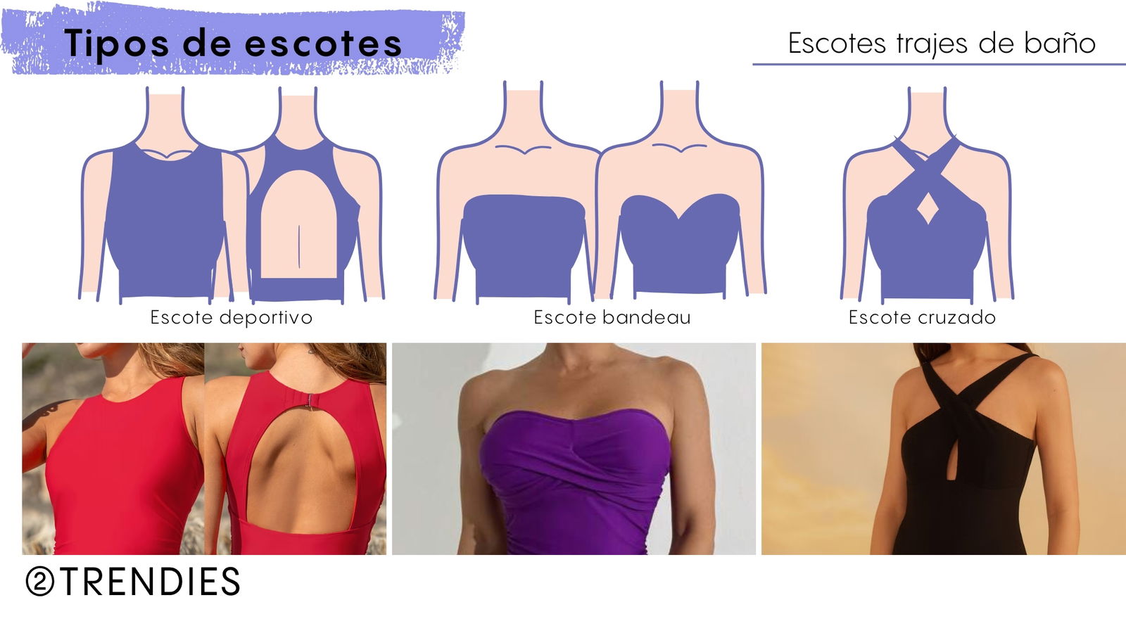 Escotes para bañadores