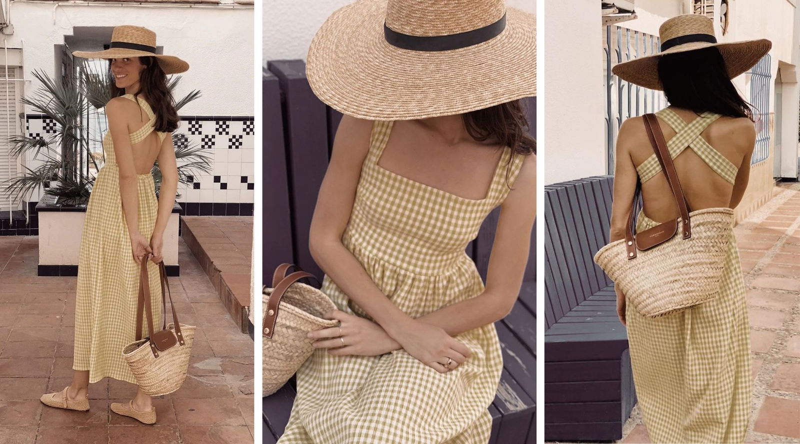 Vestidos estampado vichy Poppelin