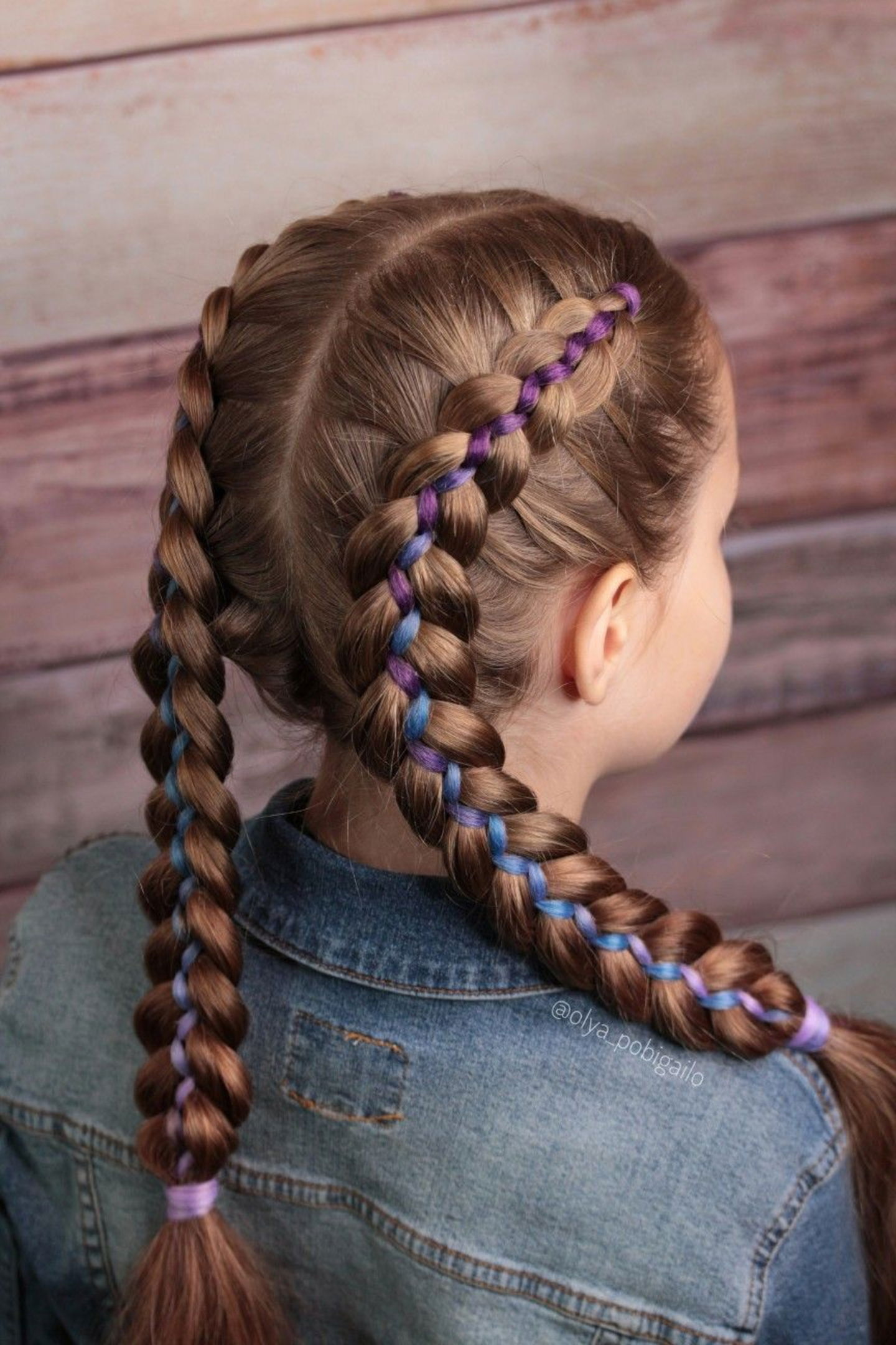 Trenzas con cintas