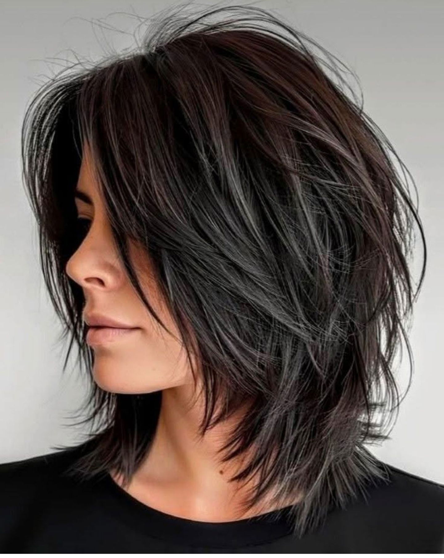Corte de pelo bob escalonado