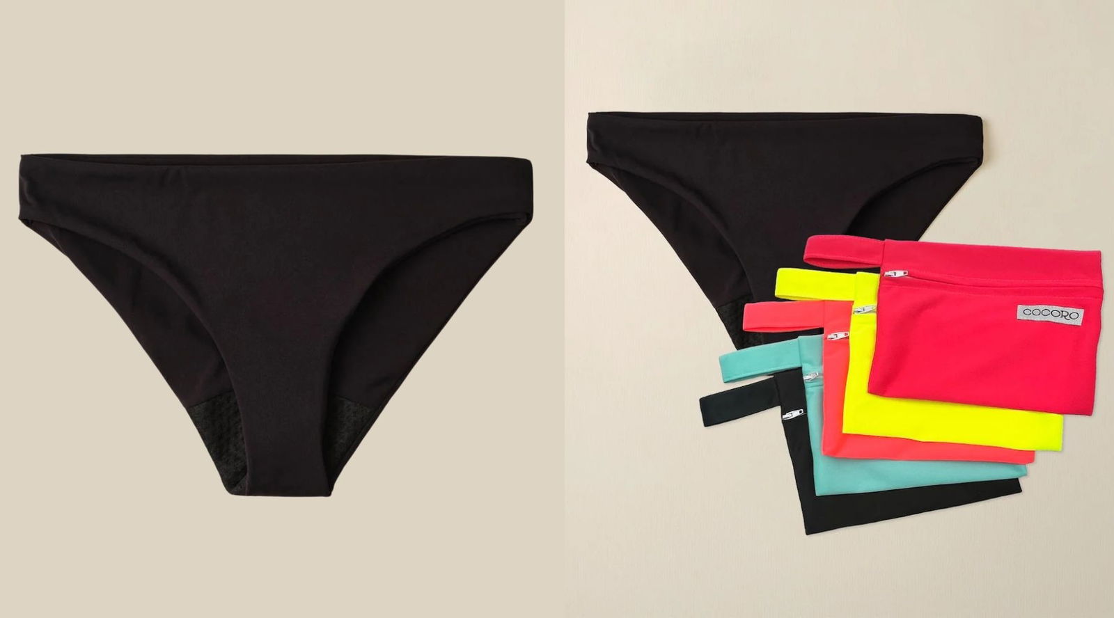 Braguita menstrual con neceser impermeable | Cocoro