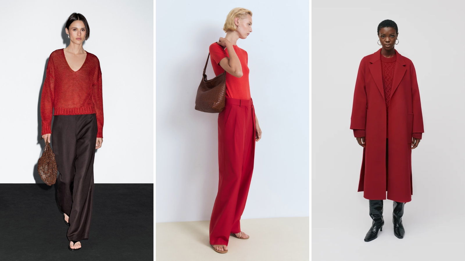 Moda en rojo tomate