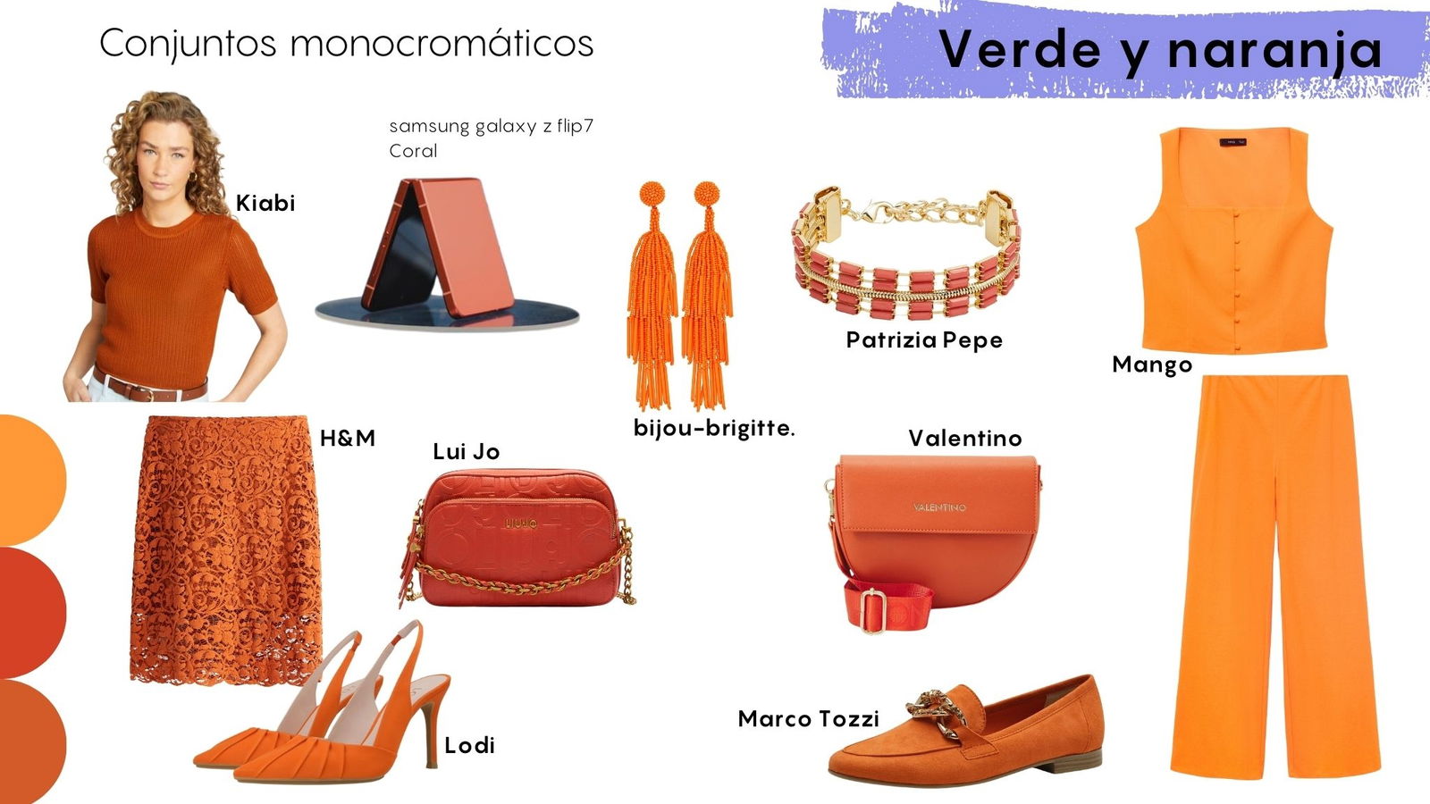 Look monocromático naranja