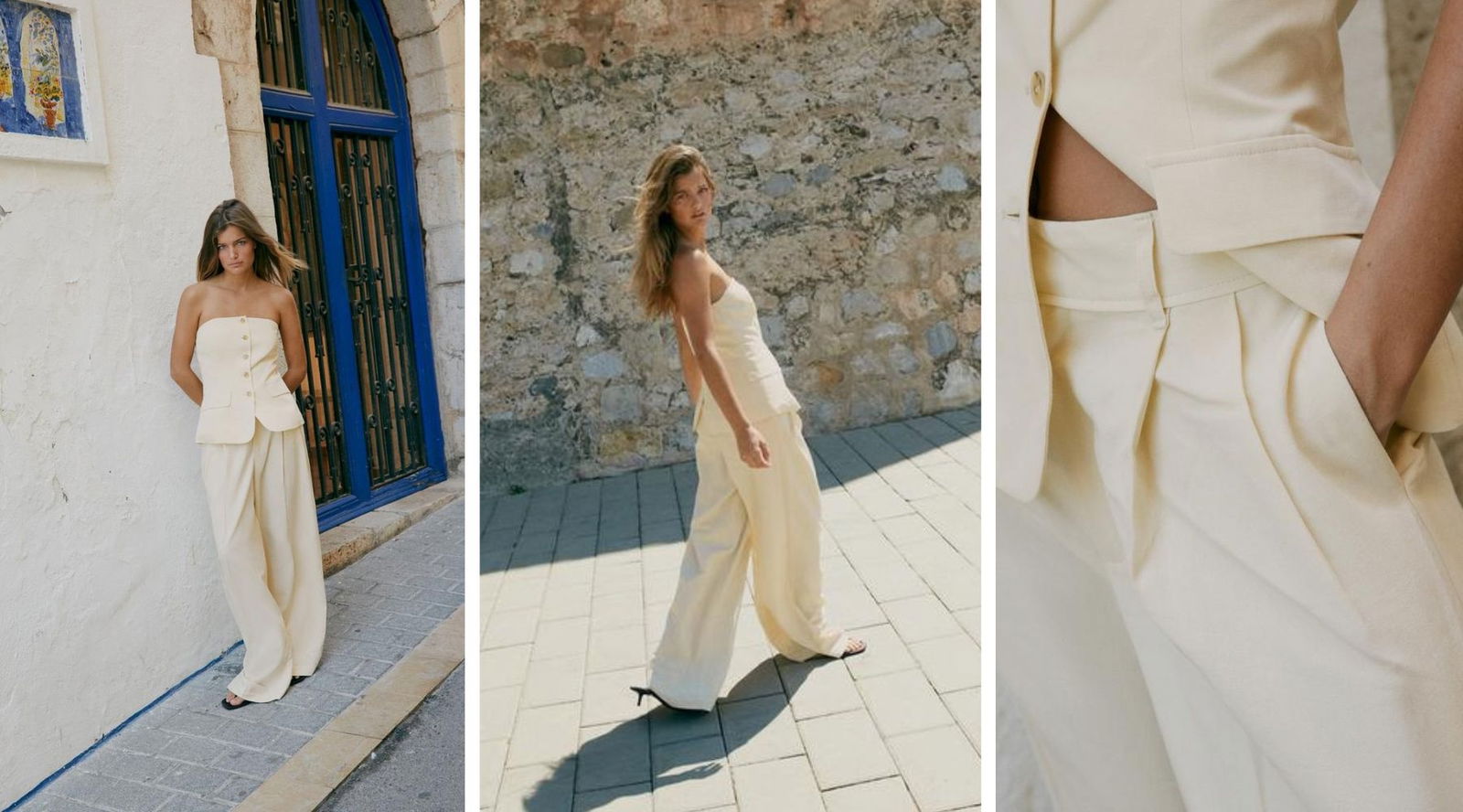 Conjuntos Zara amarillo mantequilla