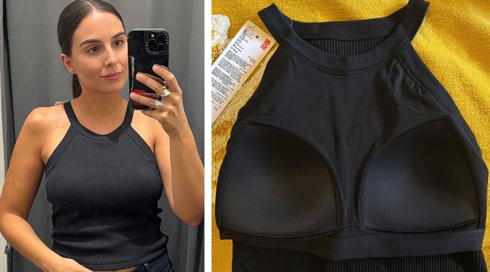Camisetas de Uniqlo con sujetador integrado: el truco de estilo más práctico del verano