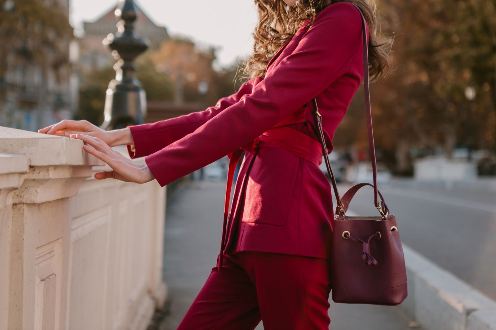 Outfit burdeos