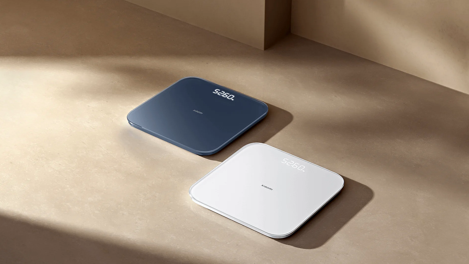 La báscula inteligente Xiaomi Smart Scale S200, en color gris oscuro y blanco