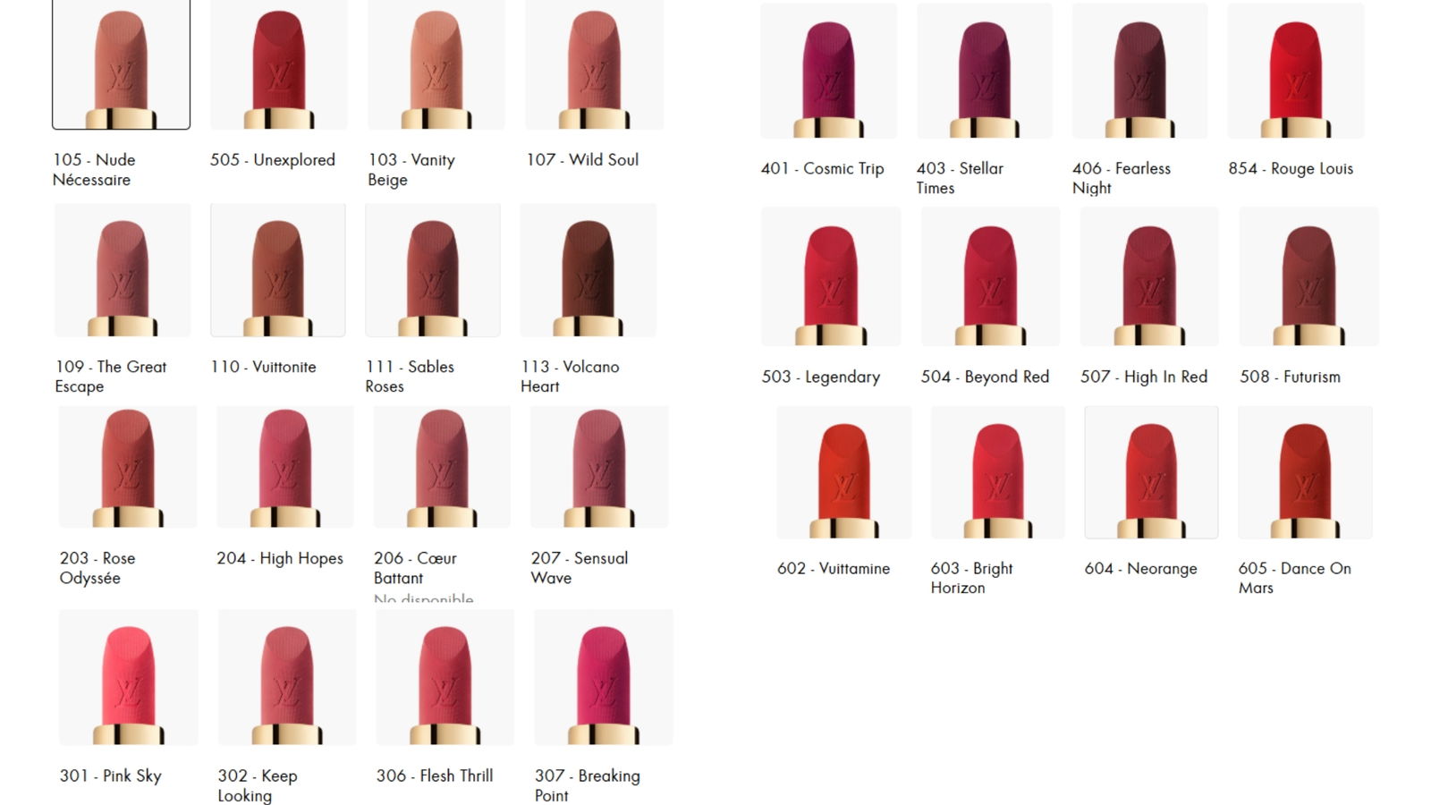 LV Rouge Matte