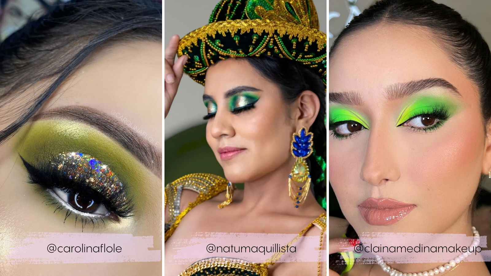 Maquillaje de ojos verde