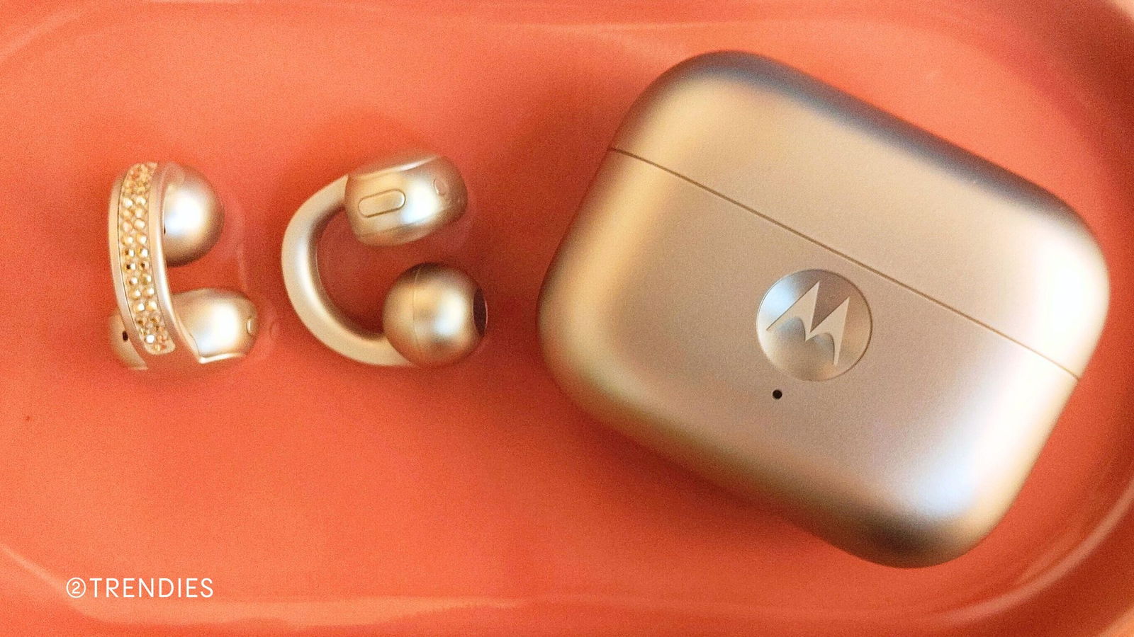 Moto buds loop Crystals by Swarovki