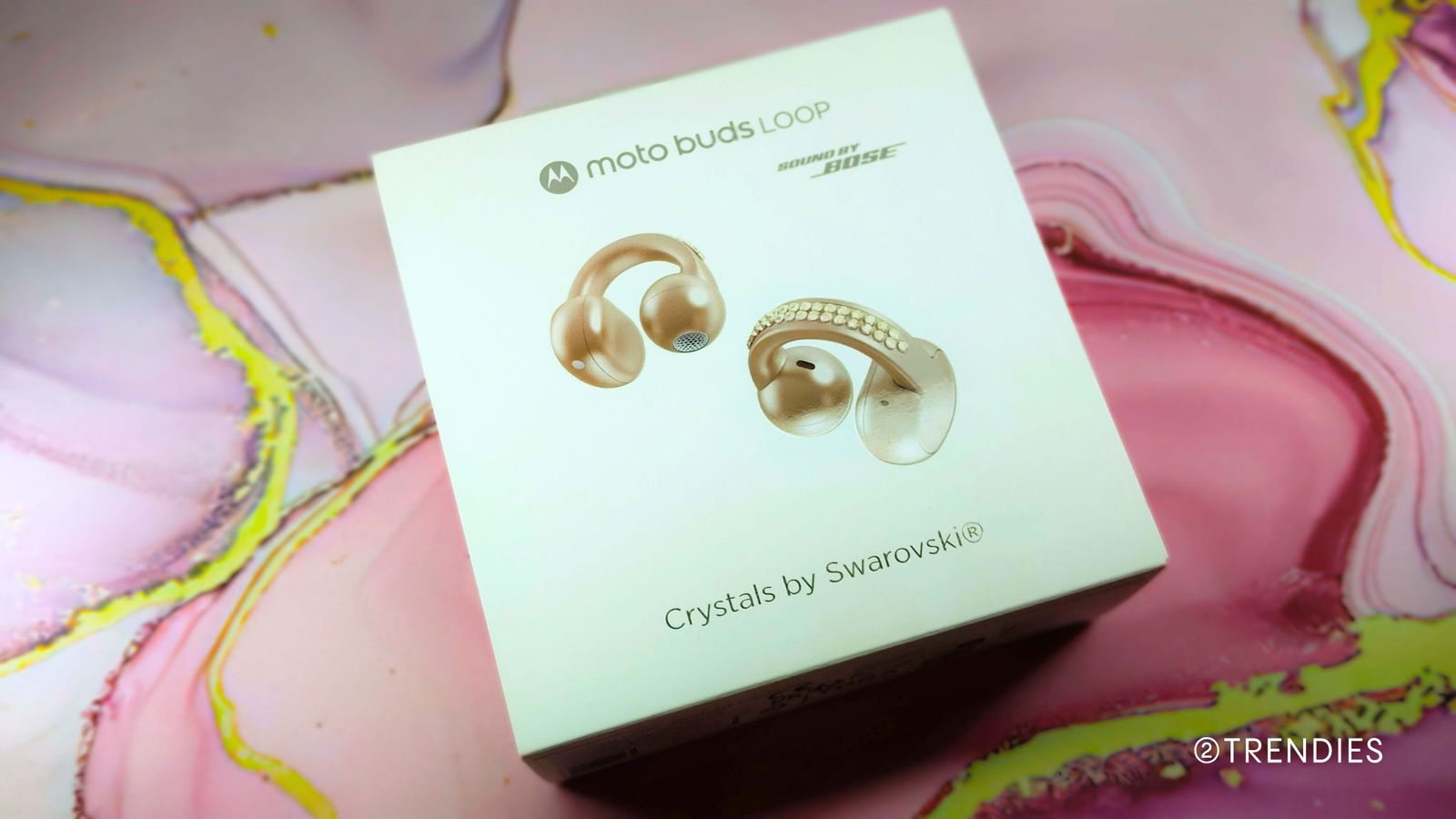 Moto buds loop Crystals by Swarovki