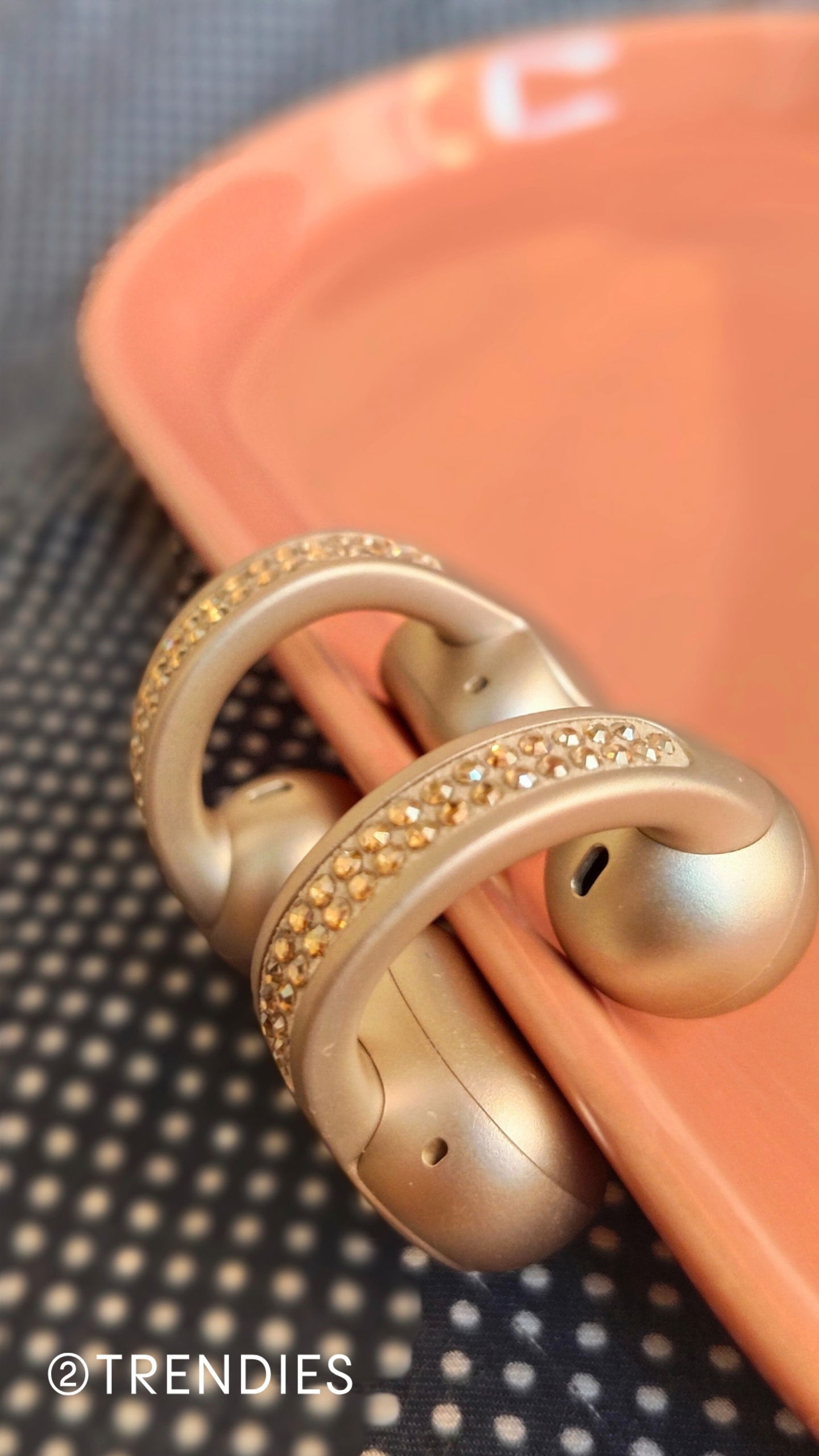 Moto buds loop Crystals by Swarovki