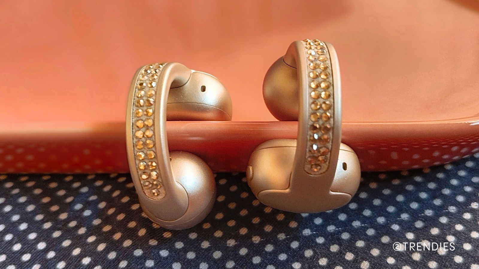 Moto buds loop Crystals by Swarovki