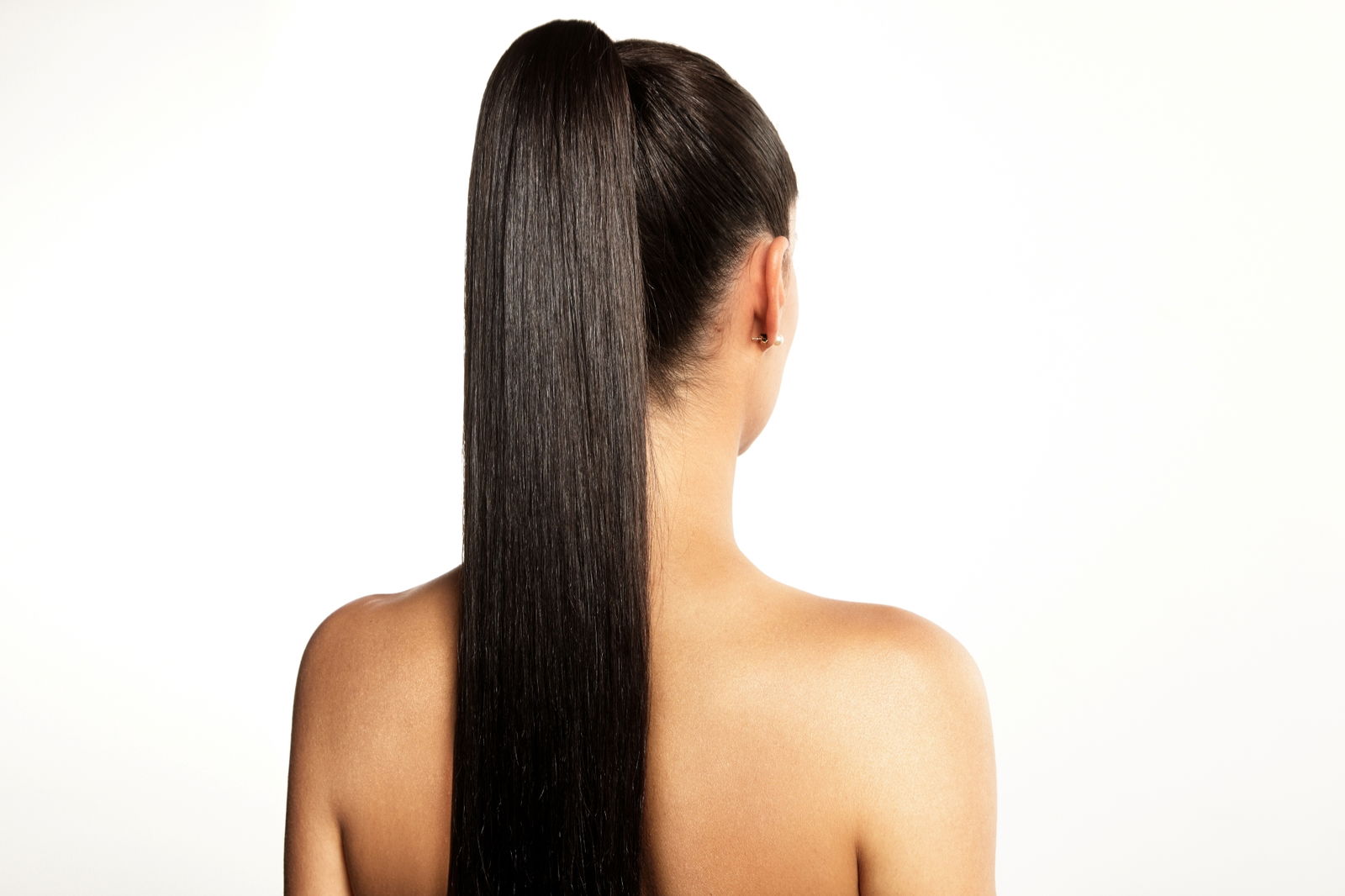 Mujer con coleta