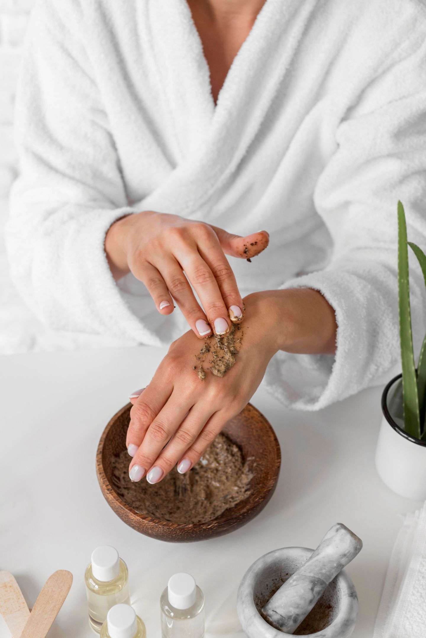 Exfoliación de manos