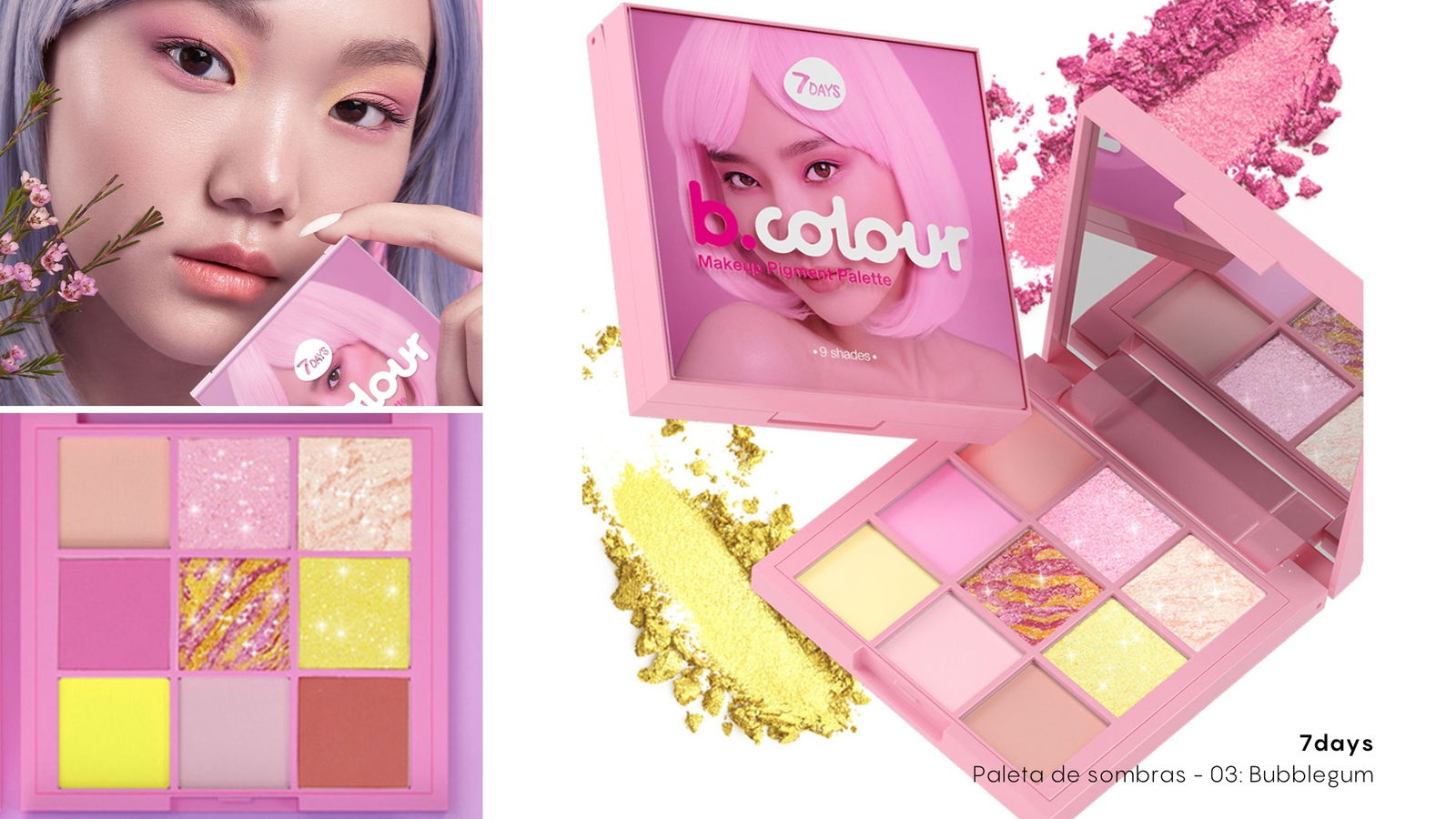 Paleta de sombras de 7days