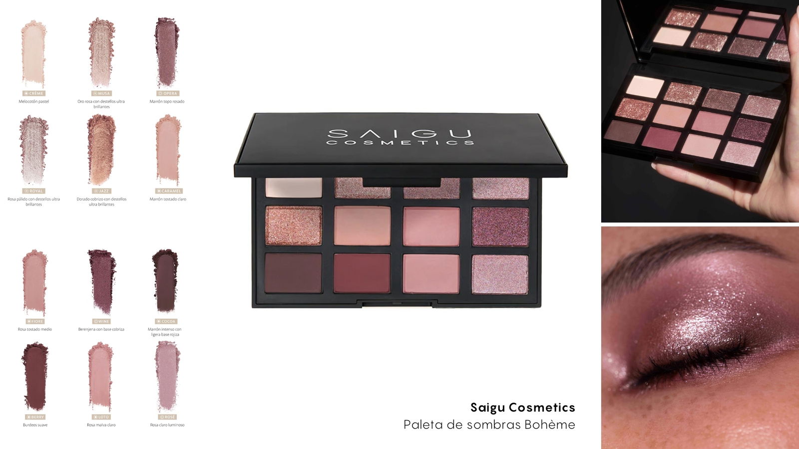 Paleta de sombras de ojos de Saigu