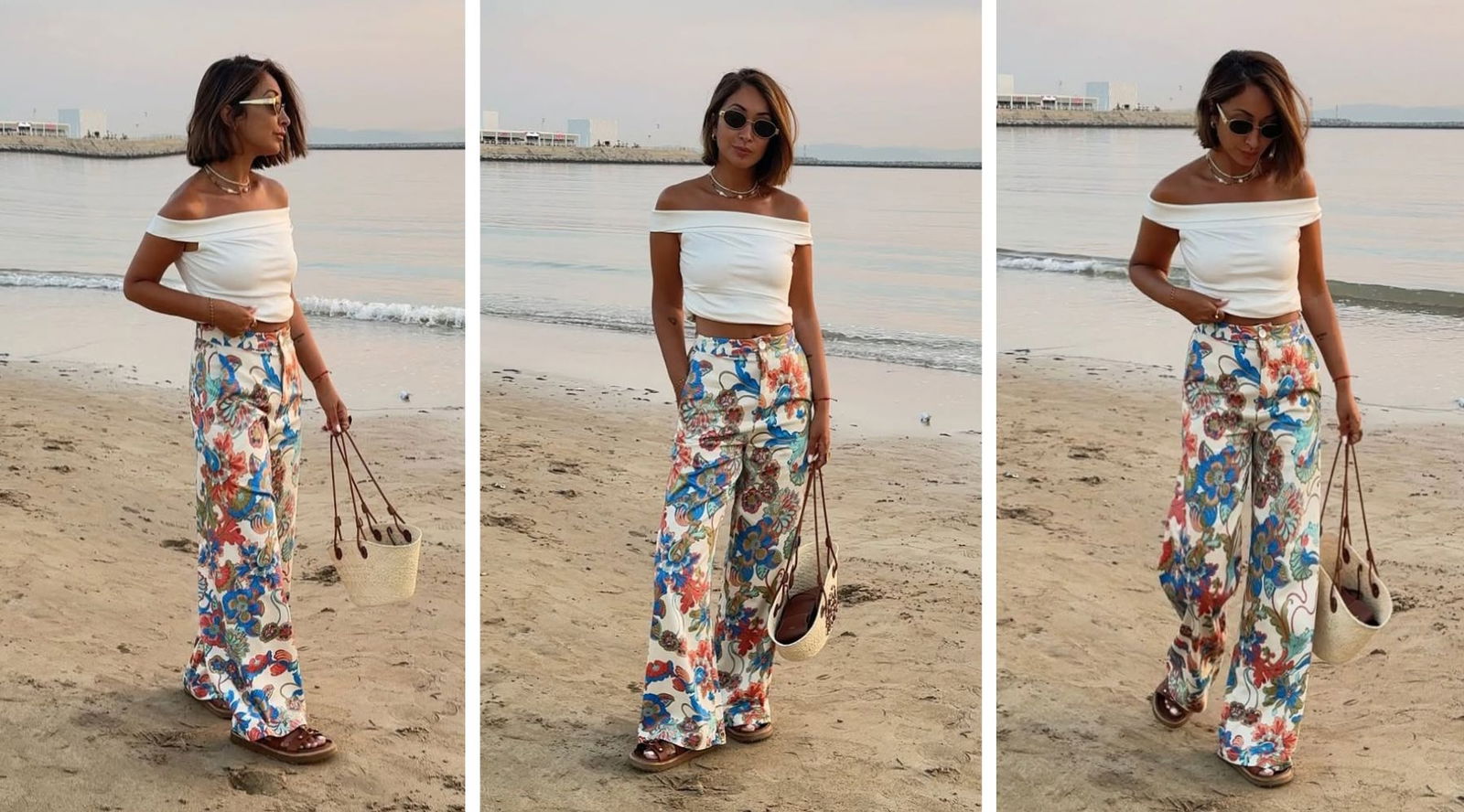 Cómo combinar el pantalón de flores más especial de Zara (también en entretiempo)