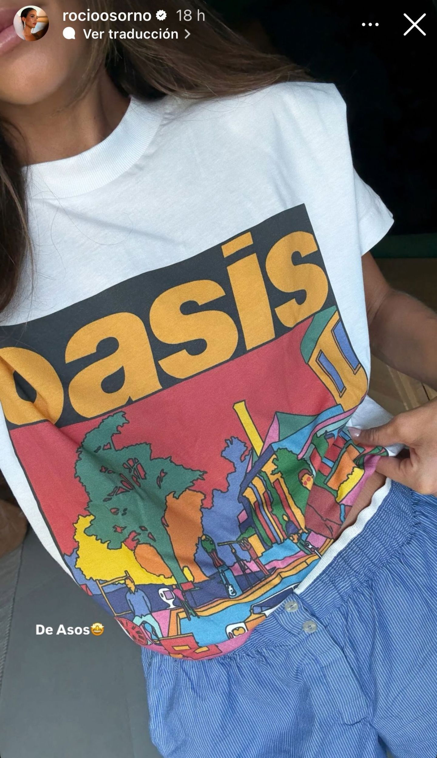La camiseta de Oasis de Rocío Osorno que todavía puedes encontrar en Zalando
