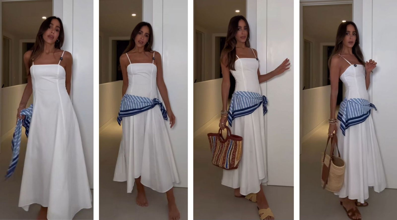 Rocío Osorno estrena el vestido de Zara con pañuelo en la cintura que promete arrasar