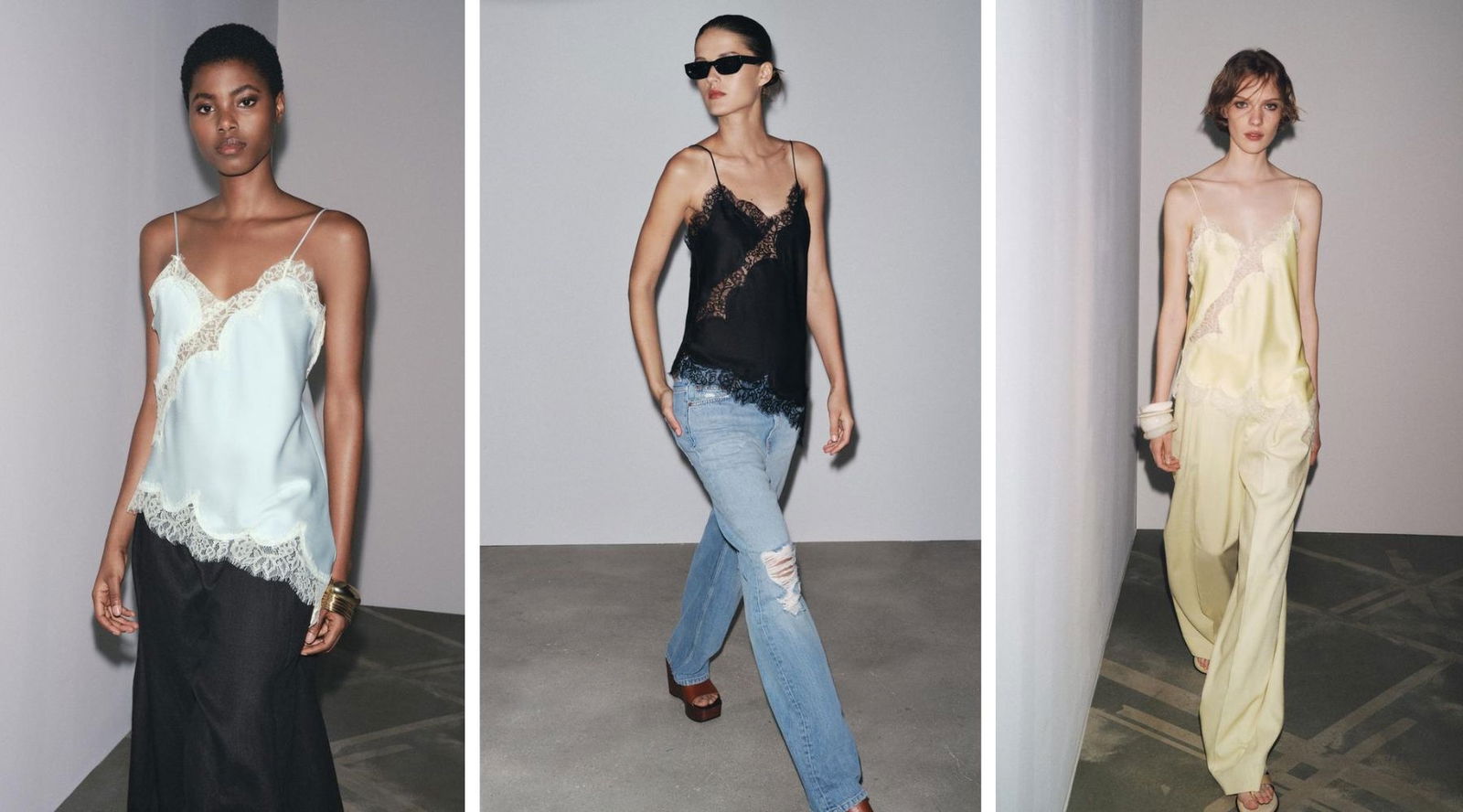 Zara tiene los tops lenceros que más se llevan y triunfan en Instagram