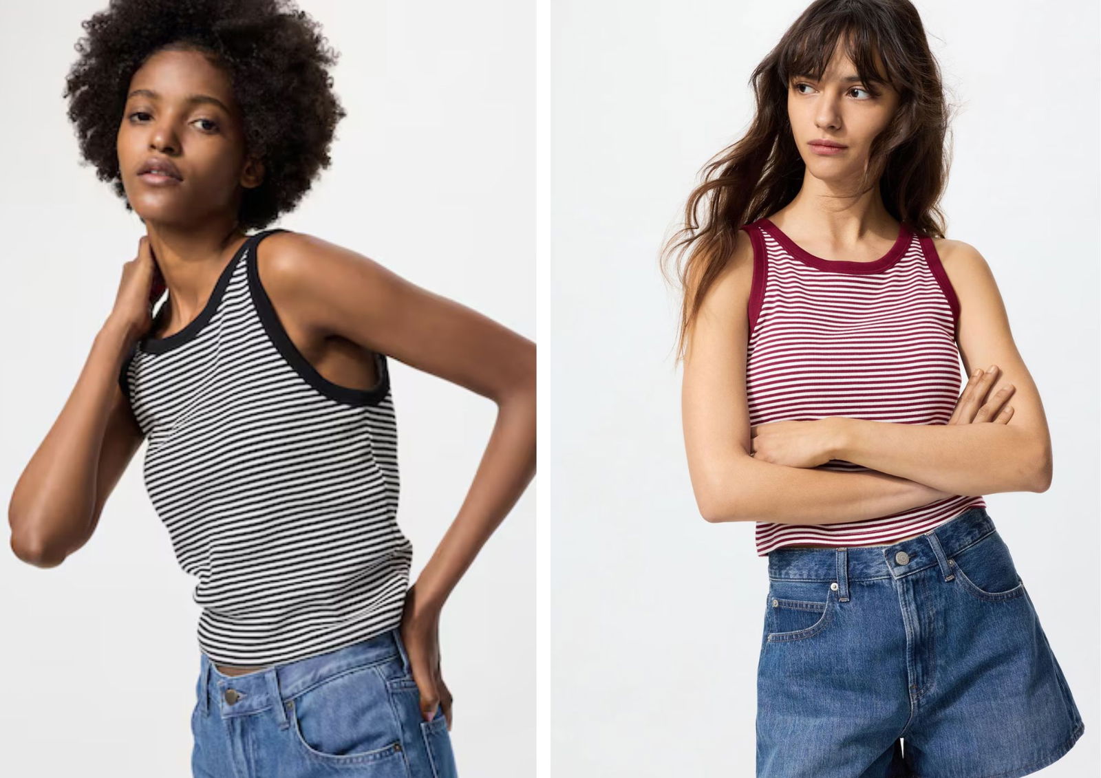 Camisetas de Uniqlo con sujetador integrado: el truco de estilo más práctico del verano