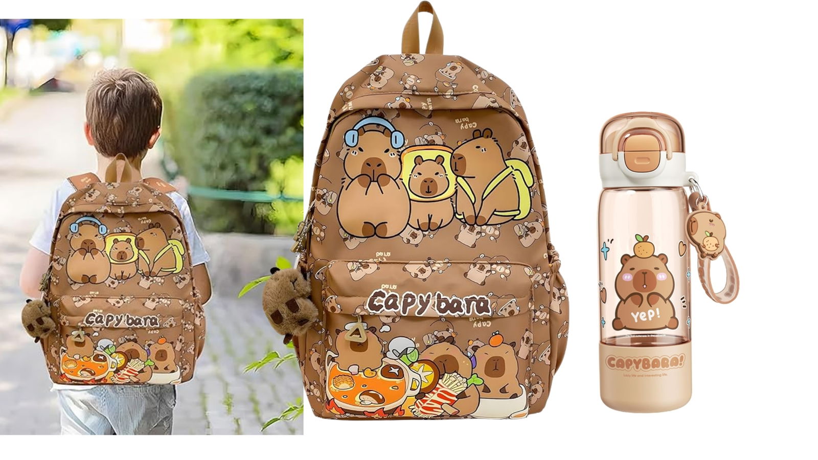Accesorios con diseño capibara