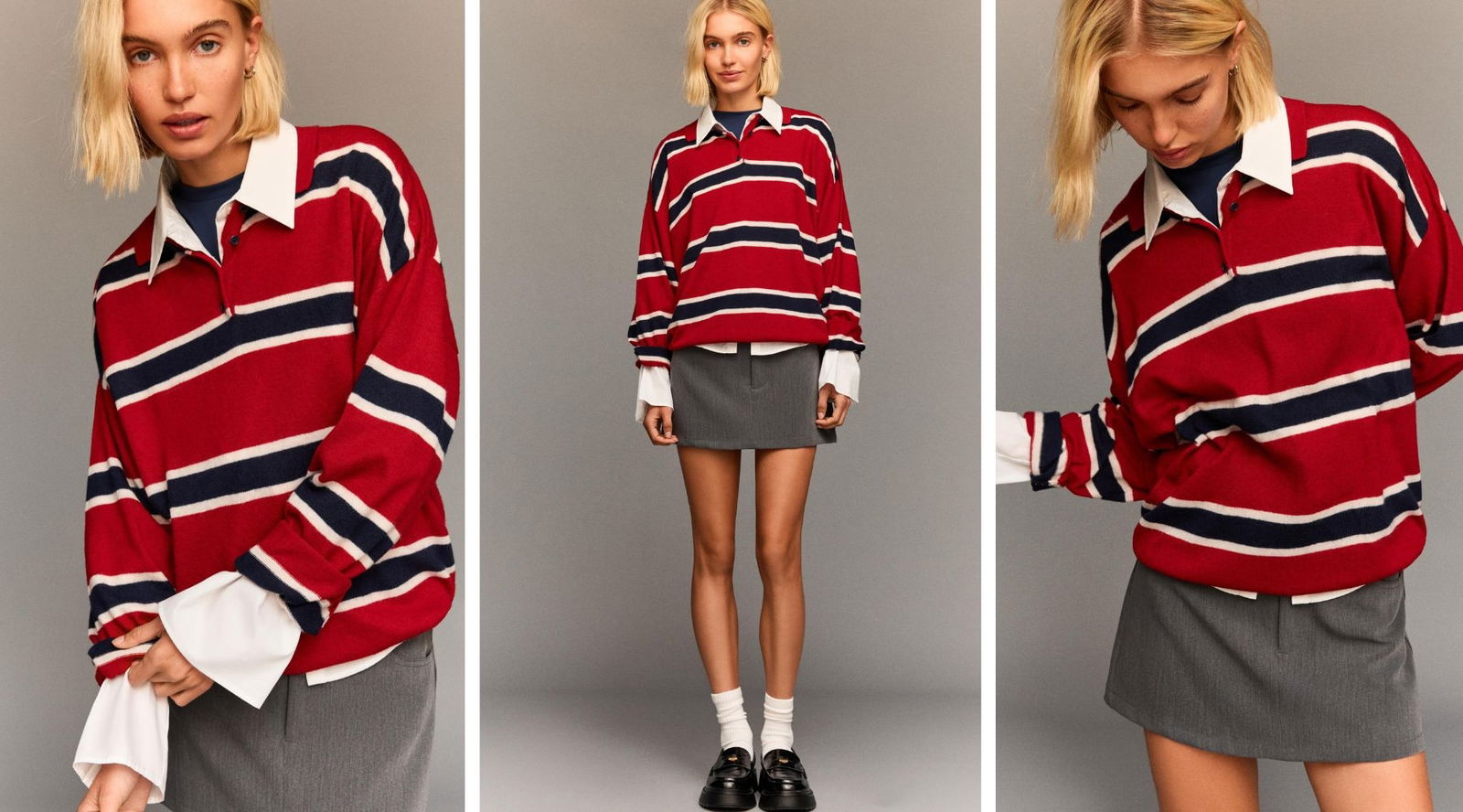 5 polos de rayas de Bershka que resuelven cualquier look otoñal